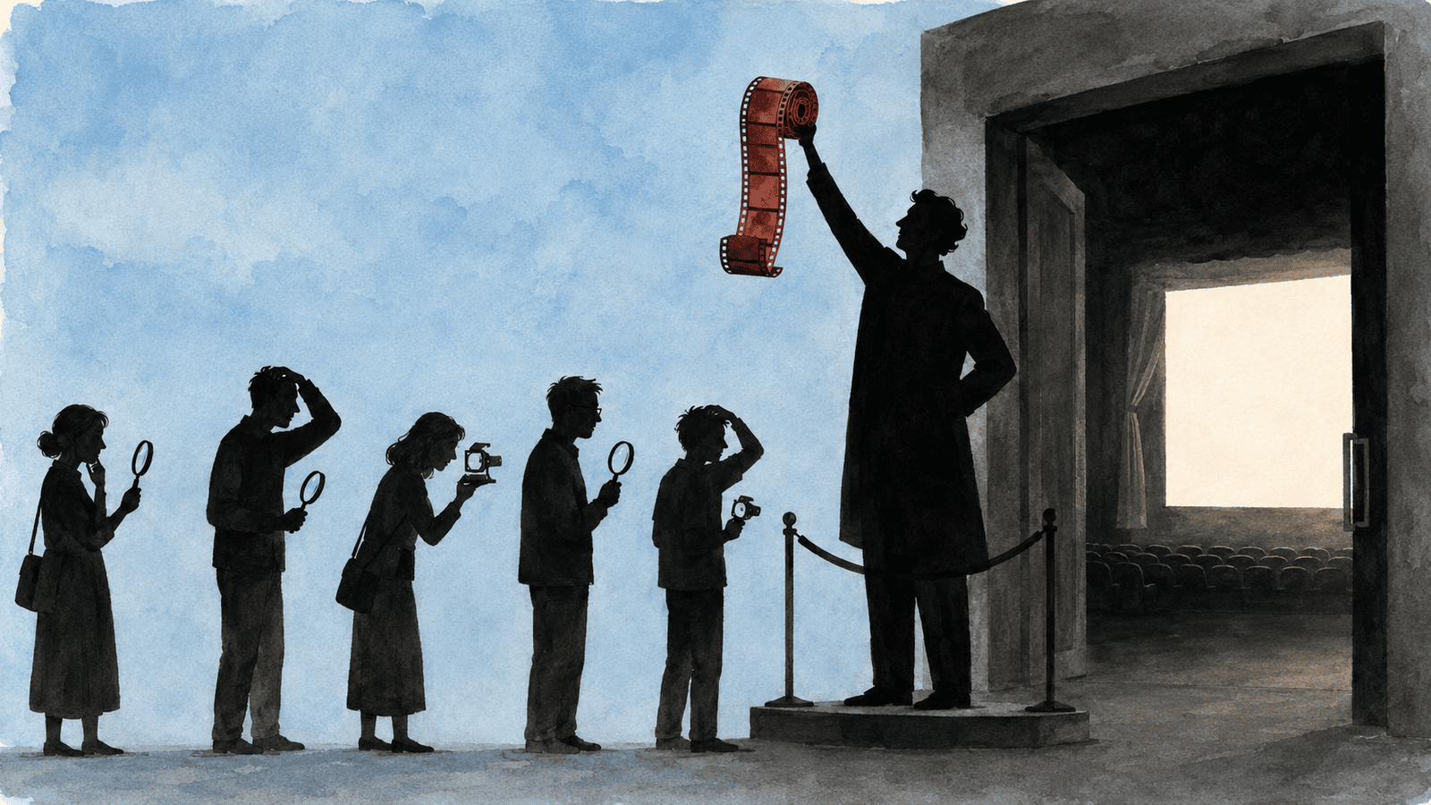 Making the audience pass a craft-appreciation exam at the door — the people who were supposed to be served now have to serve the maker's process first